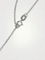 18K White Gold Heart Pendant Necklace With South Sea Pearl And Diamonds