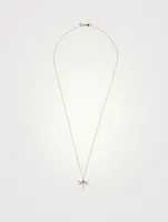 14K Gold Dragonfly Pendant Necklace With Diamonds