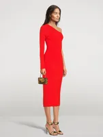 VB Body One-Shoulder Midi Dress