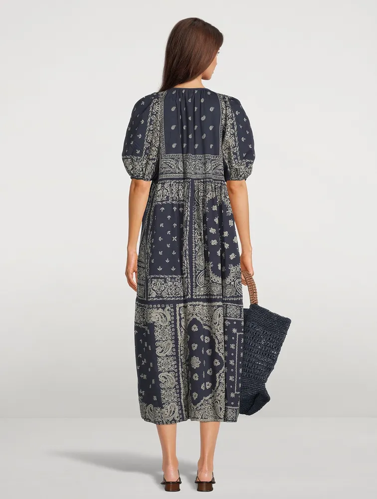 The Ravine Midi Dress Bandana Print