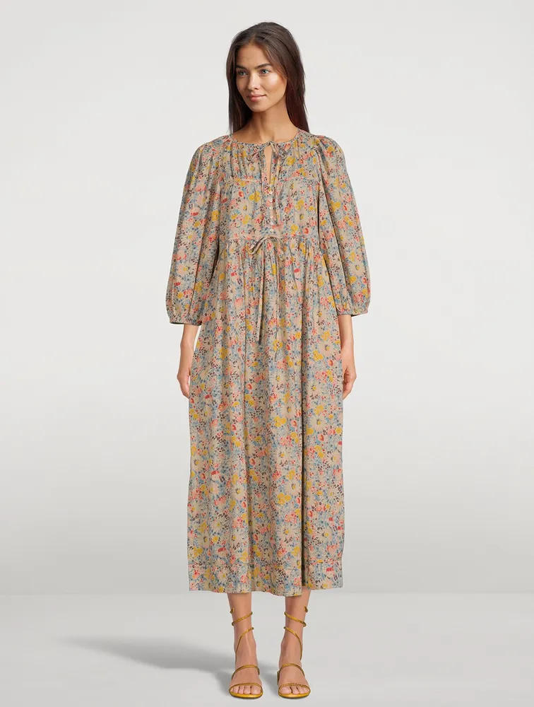 The Bonnet Midi Dress Floral Print