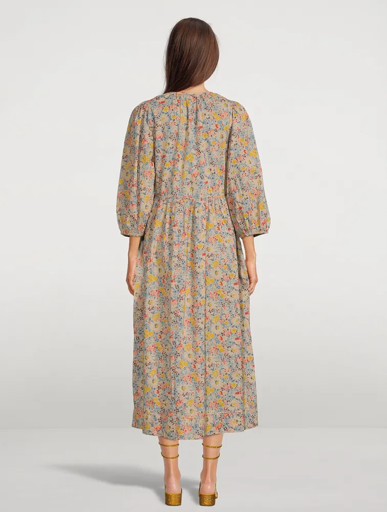 The Bonnet Midi Dress Floral Print