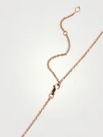 Wulu 18K Rose Gold Lace Mother-Of-Pearl Necklace With Diamonds