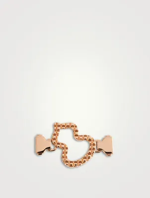 Small Wulu 18K Rose Gold Patterned Buckle