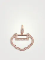Medium Yu Yi 18K Rose Gold Pendant With Diamonds
