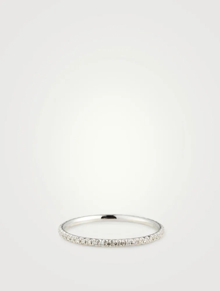 18K Gold Eternity Ring With Diamonds