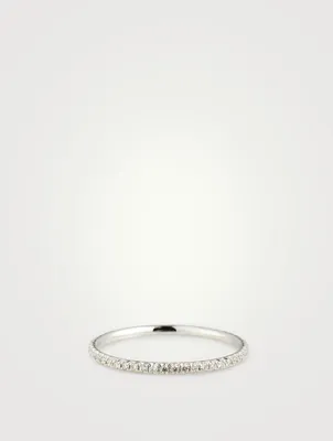 18K White Gold Eternity Ring With Diamonds