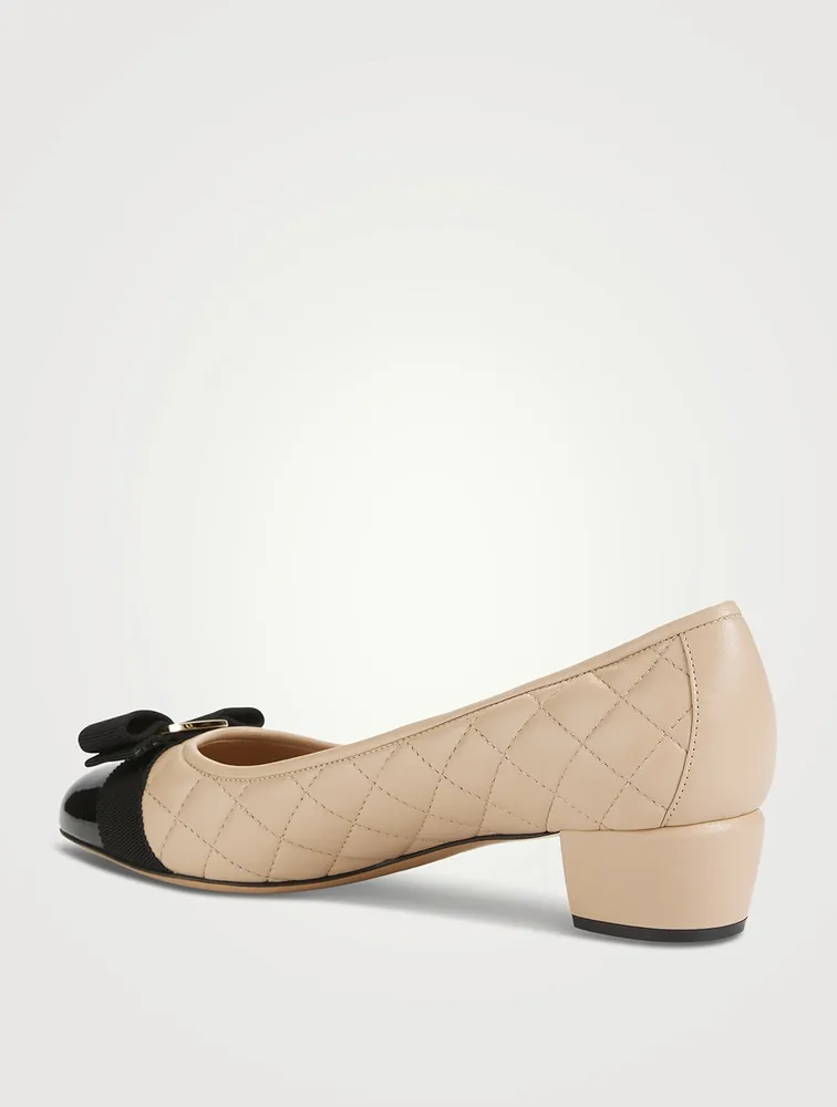 Vara Quilted Leather Pumps