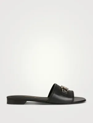 Rhodes Leather Slide Sandals