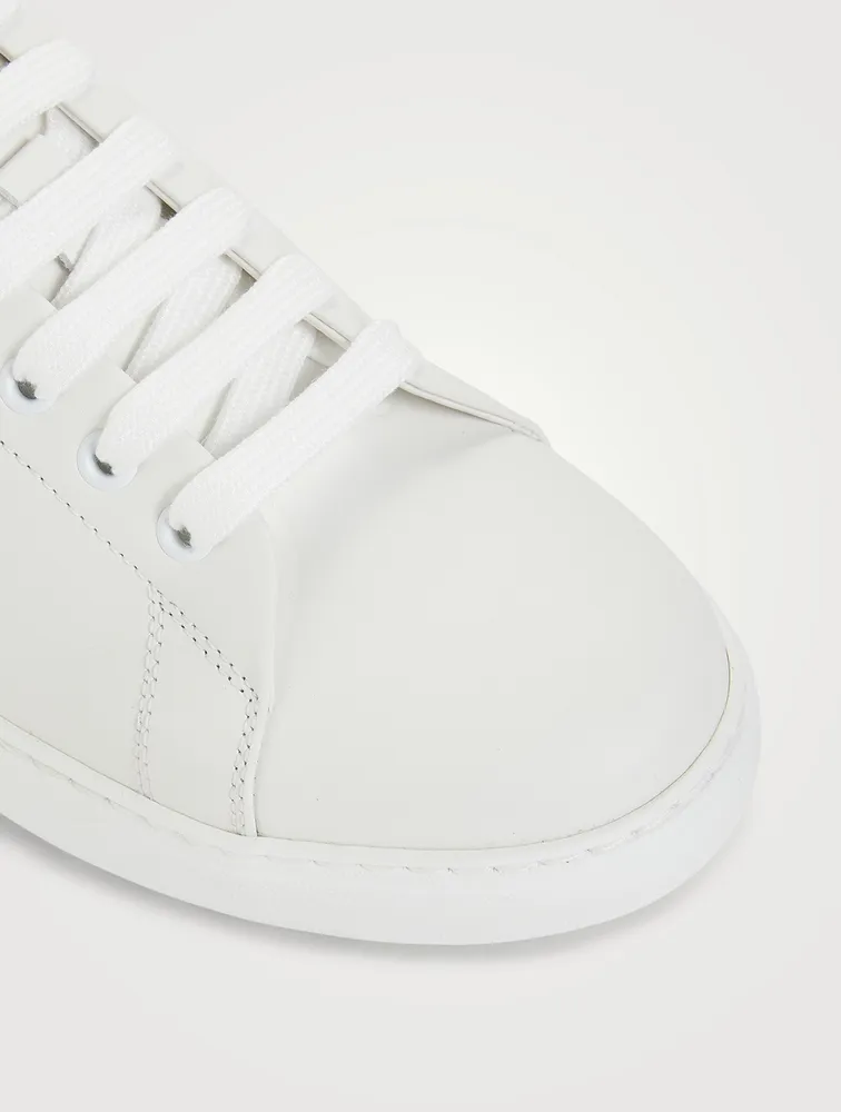 Leather Gancini Sneakers