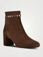 Vara Chain Suede Ankle Boots