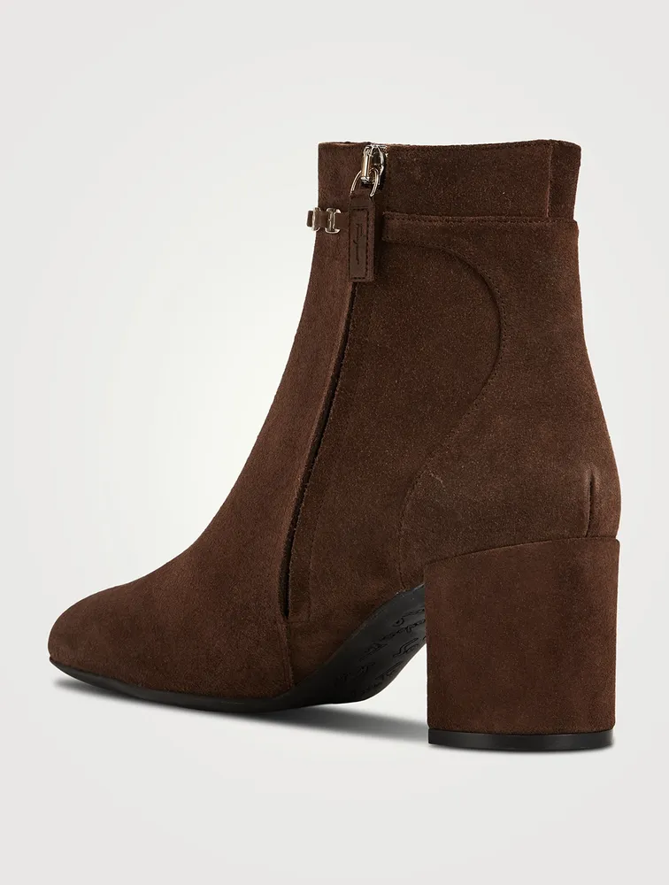 Vara Chain Suede Ankle Boots