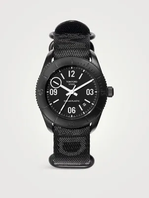 Large TFT 002 Ocean Plastic Sport Jacquard Strap Watch