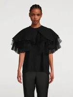 Tulle-Cape T-Shirt