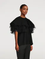 Tulle-Cape T-Shirt