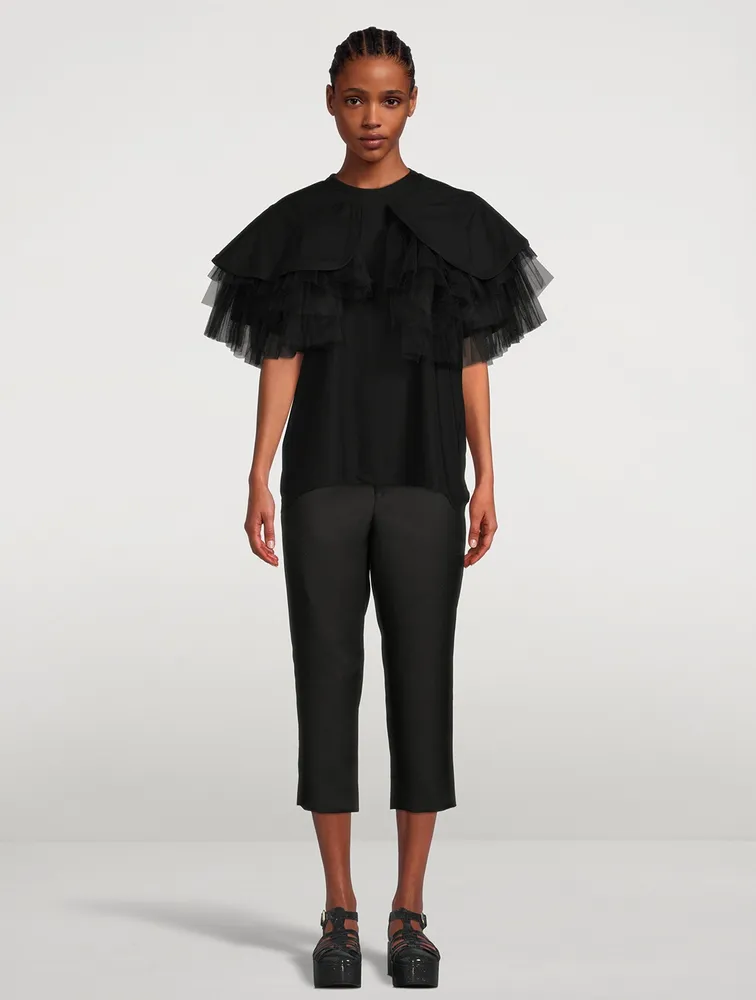 Tulle-Cape T-Shirt