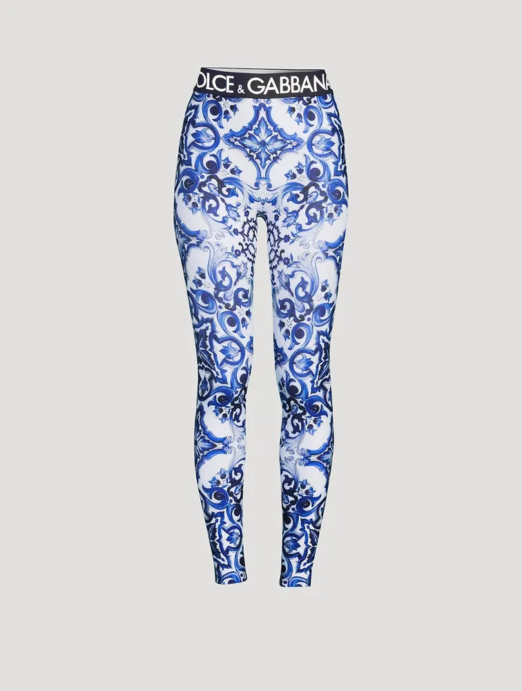 Leggings Majolica Print