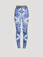 Leggings Majolica Print