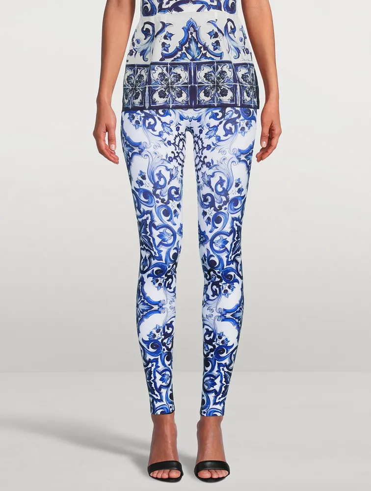 Leggings Majolica Print