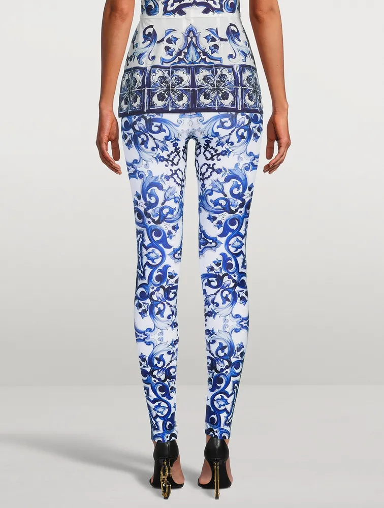 Leggings Majolica Print