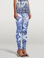 Leggings Majolica Print