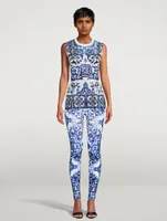 Leggings Majolica Print