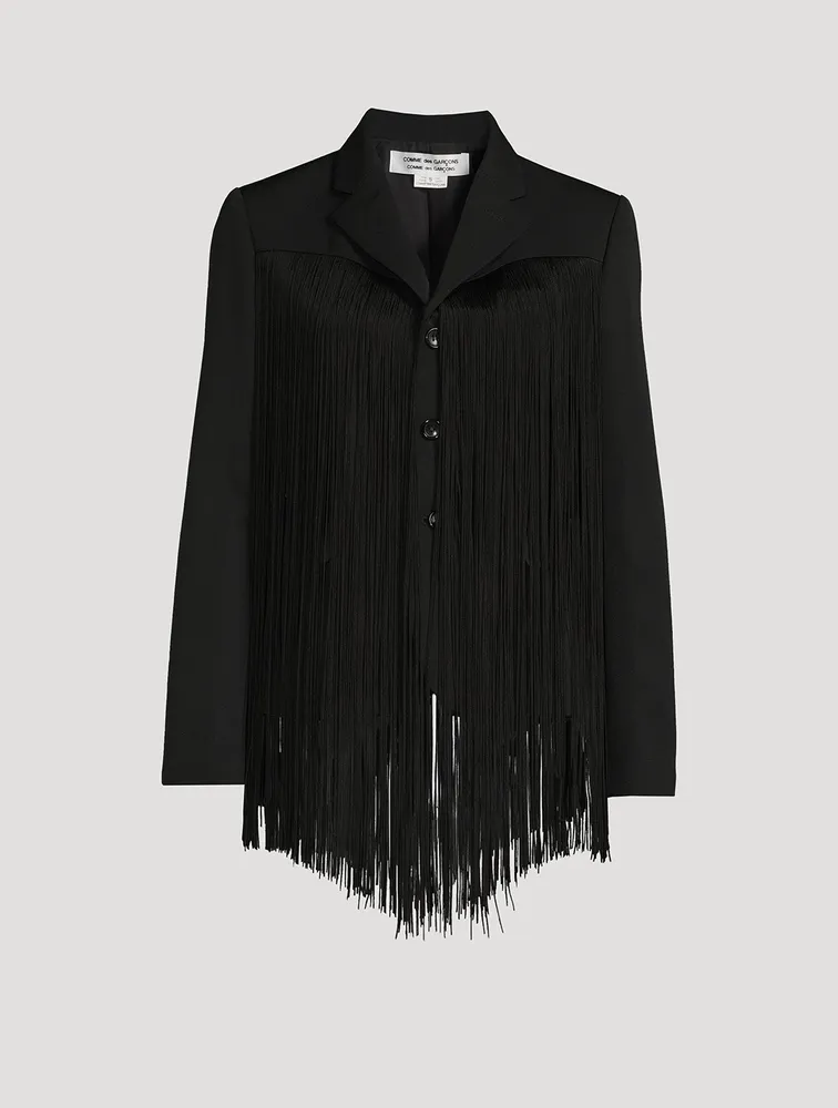 Fringe Wool Jacket