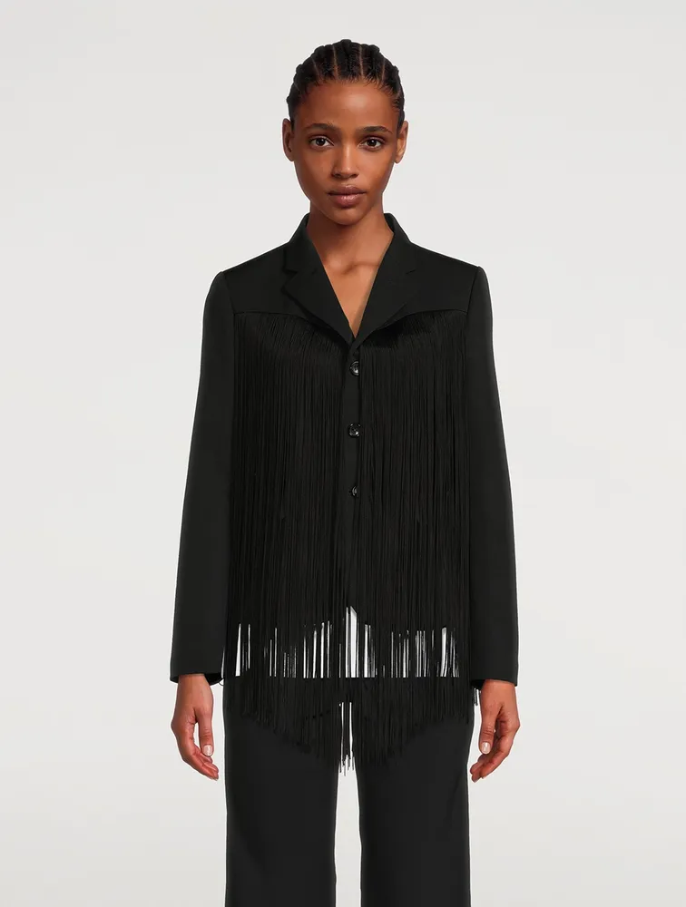 Fringe Wool Jacket