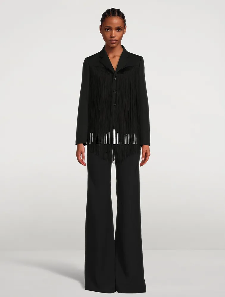 Fringe Wool Jacket