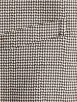 Wool Jacket Houndstooth Print