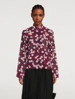 Long-Sleeve Shirt Floral Print