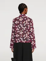 Long-Sleeve Shirt Floral Print