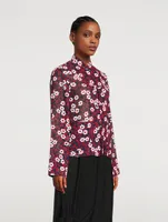 Long-Sleeve Shirt Floral Print