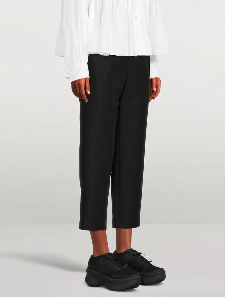 Cropped Twill Trousers