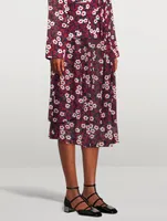 Midi Skirt Floral Print