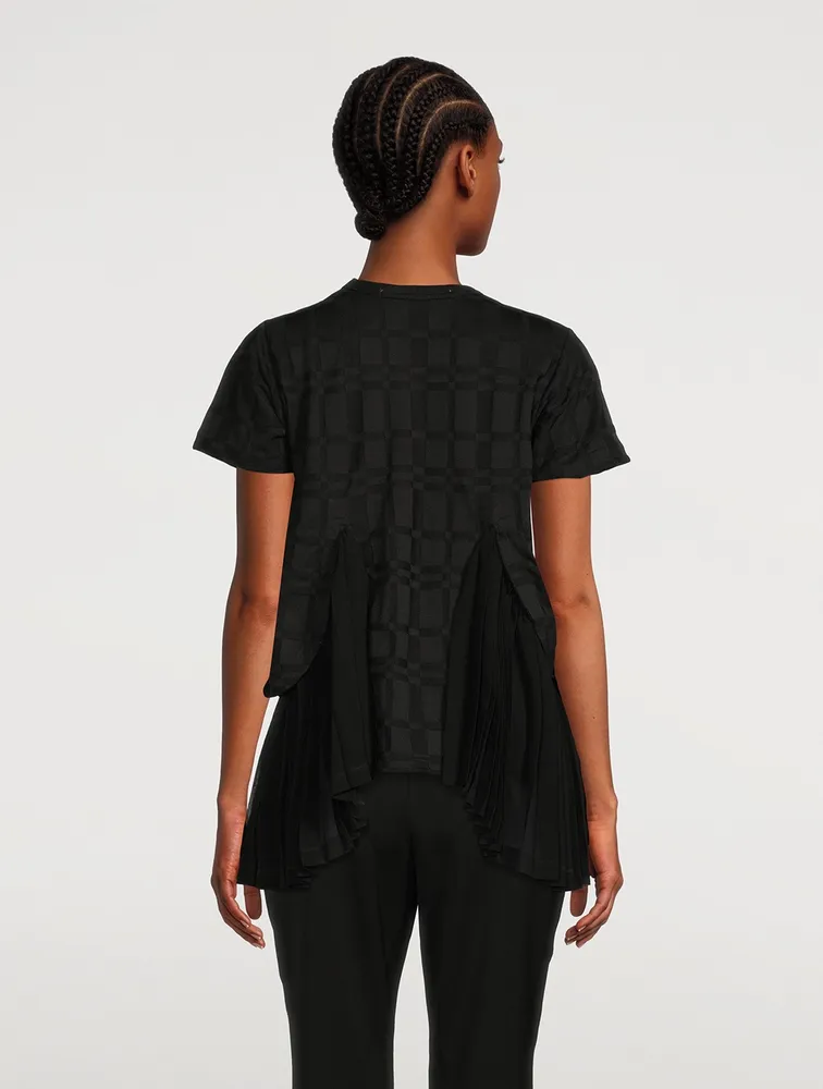 Jacquard Peplum T-Shirt