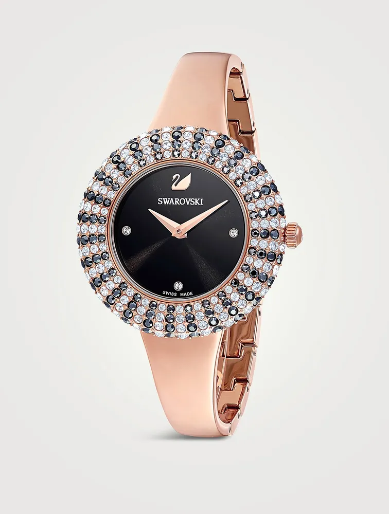 Crystal Rose Bracelet Watch