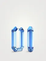 Lucent Crystal Hoop Earrings