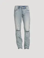 Hazlow City High Trashed Straight-Leg Jeans