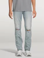 Hazlow City High Trashed Straight-Leg Jeans