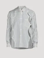 Cut-Out Striped Shirt