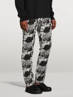 Cotton Dress Pants Floral Print