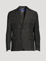 Wool-Blend Jacket With Stitching