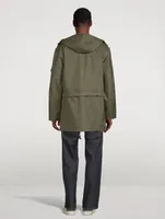 Nylon Jacket With Hood
