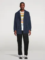 Nylon-Blend Drawstring Jacket