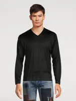 Silk V-Neck Sweater