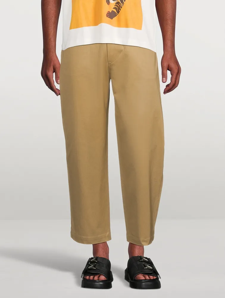 High-Waisted Cropped Pants
