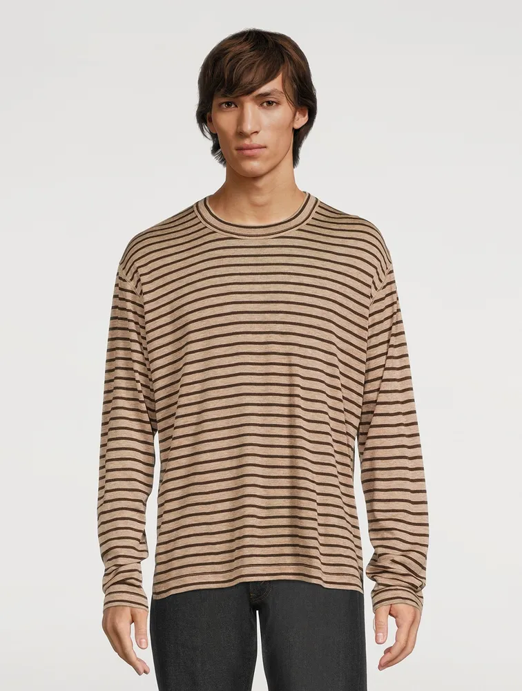 Long-Sleeve T-Shirt Striped Print