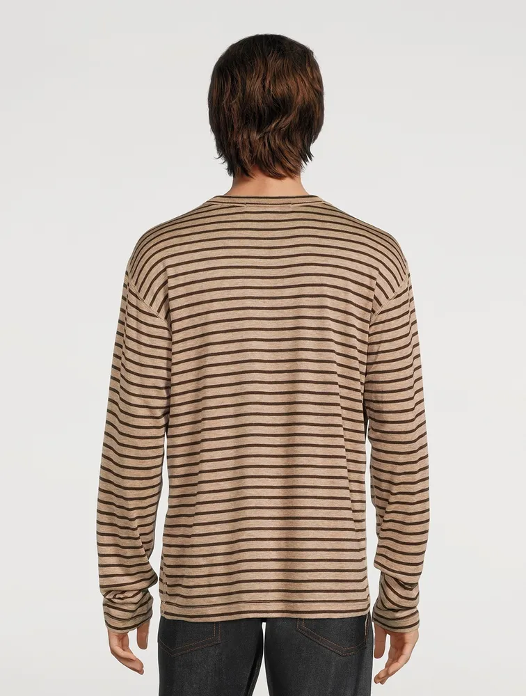 Long-Sleeve T-Shirt Striped Print