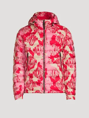Keagan Quilted Down Jacket Abstract Print
